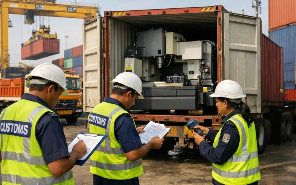 machinery import custom clerance in india