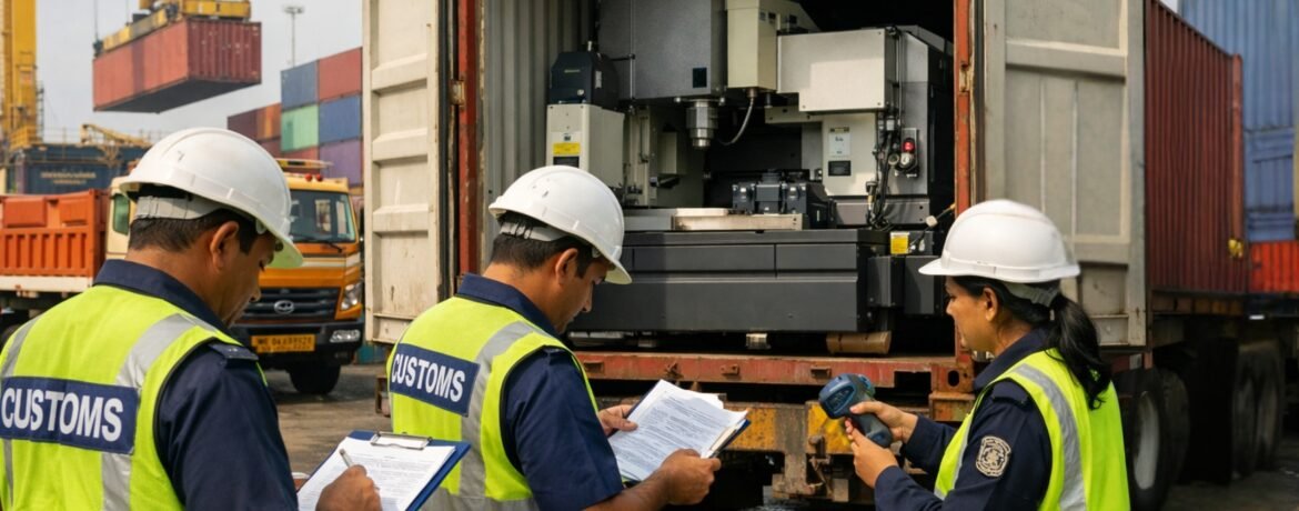 machinery import custom clerance in india